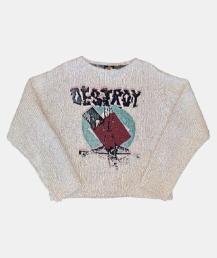 Destroy Woven Tapestry Sweater