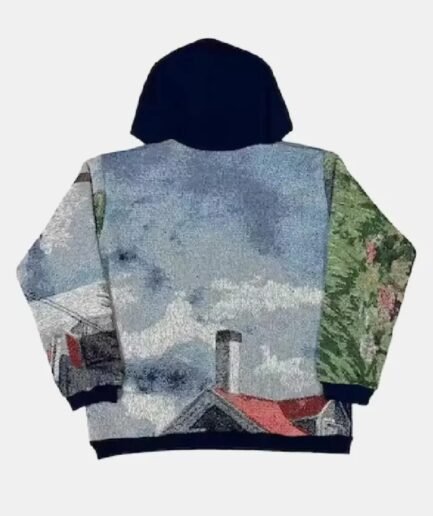 Lighthouse Print Tapestry Hoodie